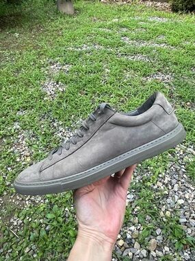 Oliver Cabell Gray Nubuck Leather Sneakers Size 43